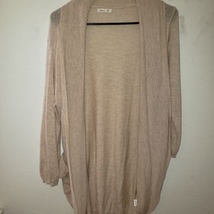 Tan oversized cardigan